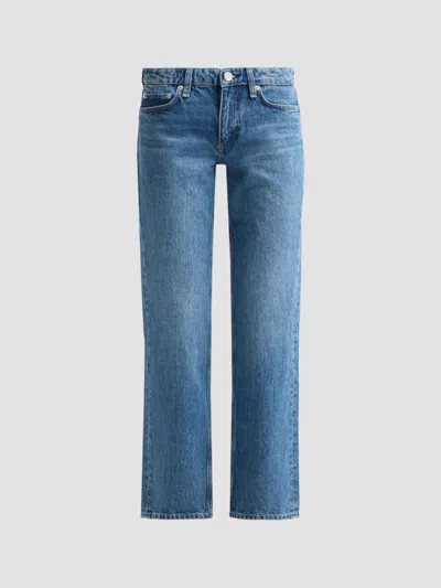Rag & Bone Women's Harlow Low-rise Straight-leg Jeans In Candice