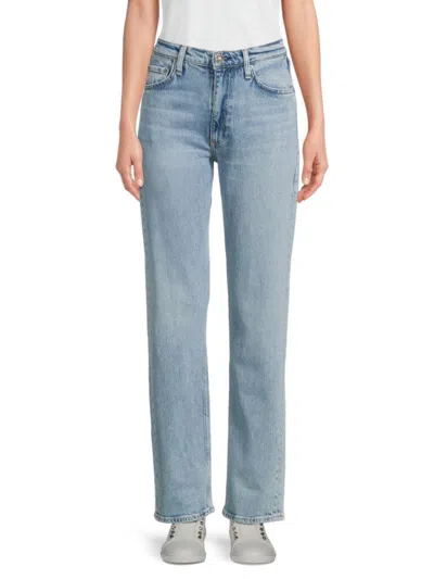 Rag & Bone Women's Harlow Mid-rise Straight Jeans In Blue