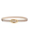 Rag & Bone Harper Suede Belt In Neutral