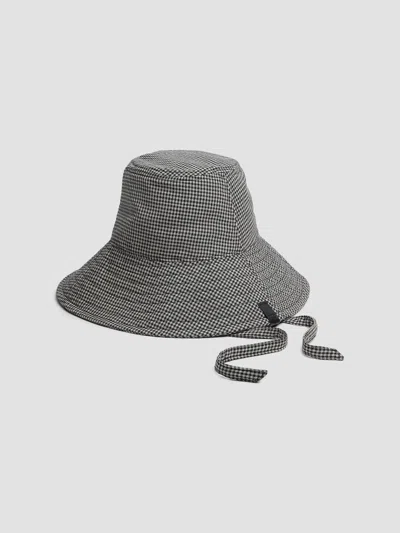 Rag & Bone Women's Harper Sun Hat In Black Gingham