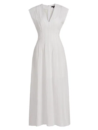 Rag & Bone Women's Ines Schiffli Eyelet Embroidered Dress In White