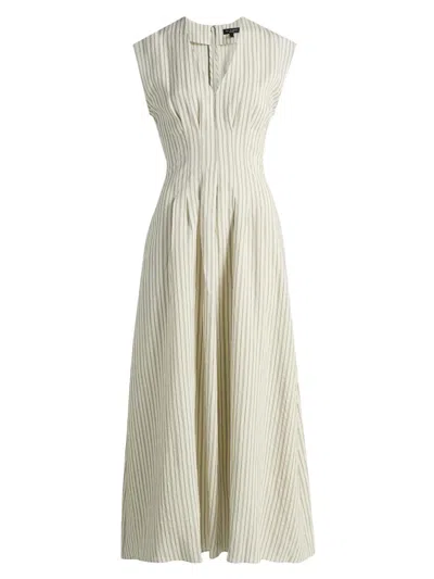 Rag & Bone Ines Variegated Stripe Maxi Dress In Neutral