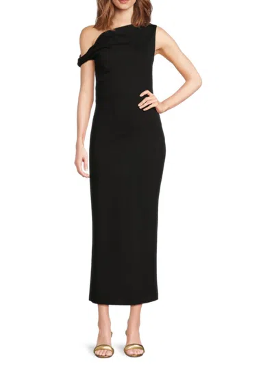Rag & Bone Women's Irina One-shoulder Sheath Maxi Dress In Black