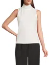 Rag & Bone Women's Irina Ponte Turtleneck Tank In White