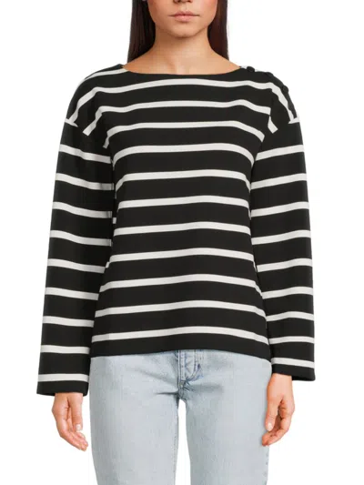 RAG & BONE RAG & BONE WOMEN'S IRINA TEXTURED STRIPE LONGSLEEVE