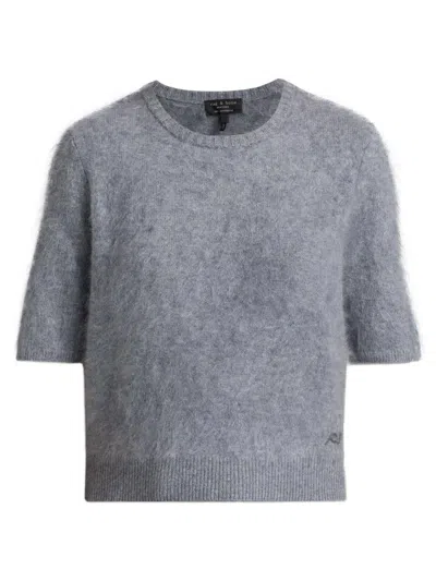 Rag & Bone Jada Brushed Short-sleeve Crewneck In Multi