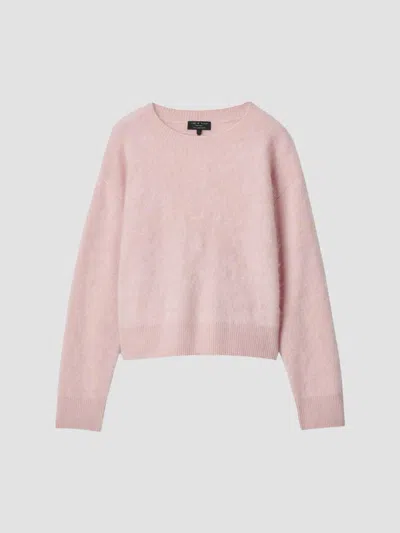 Rag & Bone Women's Jada Brushed Cashmere Sweater In Pink