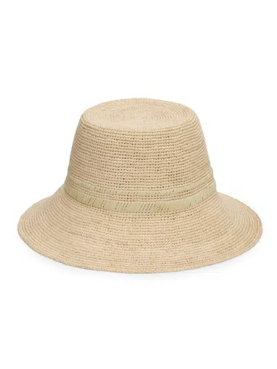 Rag & Bone Women's Jade Rollable Raffia Bucket Hat In Brown