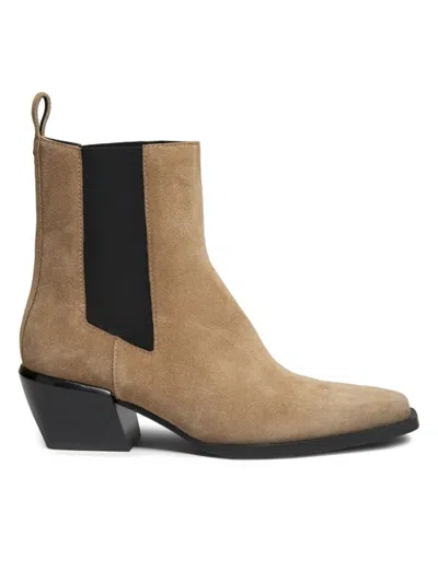 Rag & Bone Women's Joni 50mm Suede Chelsea Boots In Brown