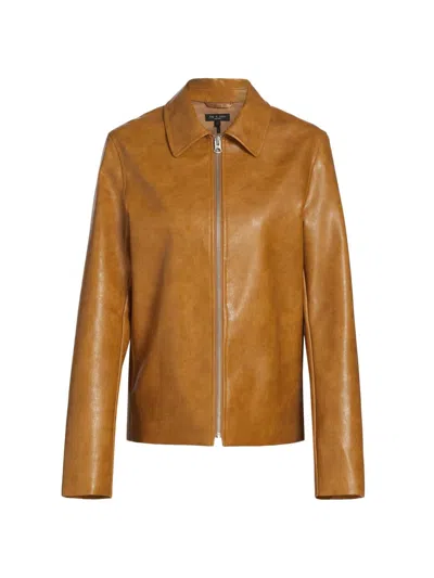 Rag & Bone Women's Jordie Faux Leather Jacket In Brown