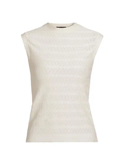Rag & Bone Women's Julia Pointelle Muscle Top In White