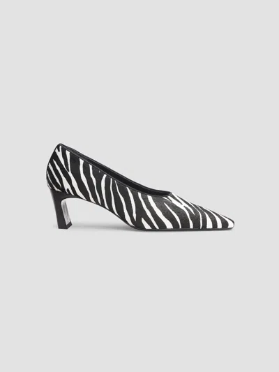 Rag & Bone Women's Kai 55mm Zebra-print Calf Hair Pumps In Multi