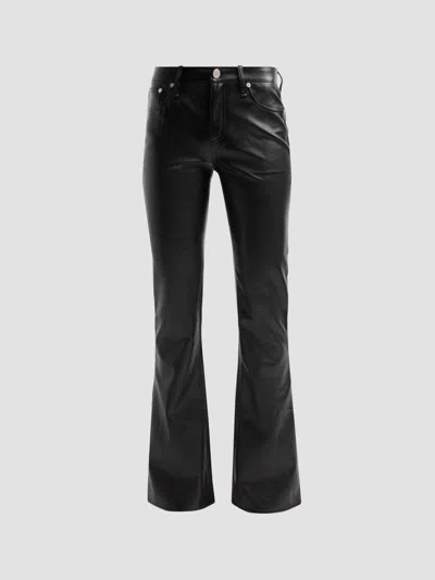 Rag & Bone Women's Kinsley Faux-leather Low-rise Boot-cut Pants In Yellow