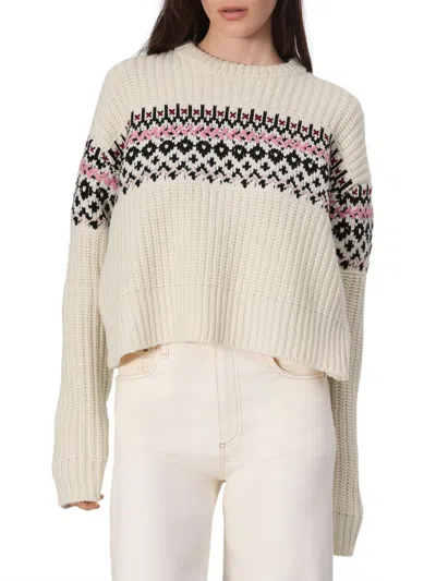 Rag & Bone Women's Leigh Fair Isle Sweater In White