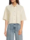 Rag & Bone Women's Lenna Ultra Featherweight Shirt In Neutral