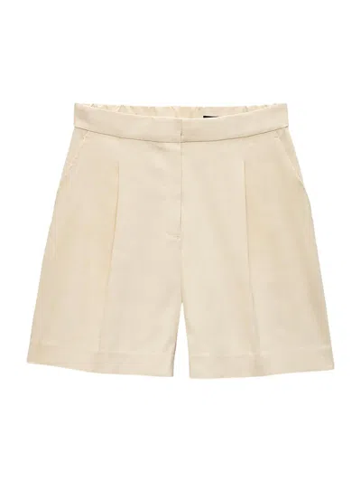 Rag & Bone Women's Leona Linen-blend Shorts In Brown