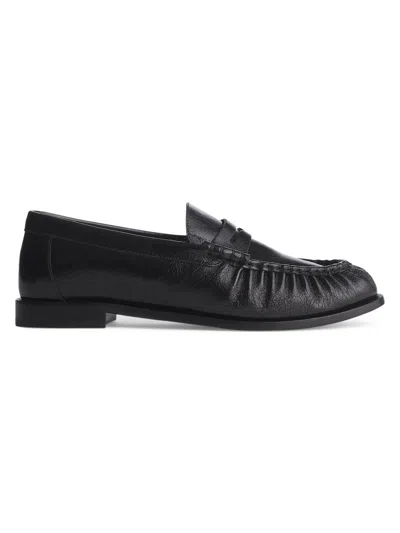 Rag & Bone Lexi Leather Penny Loafers In Black