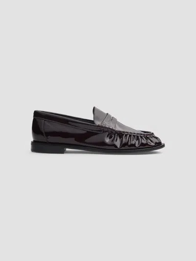 Rag & Bone Women's Lexi Leather Penny Loafers In Morello Patent