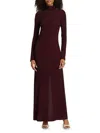 Rag & Bone Women's Lilith Turtleneck Maxi Dress In Burgundy