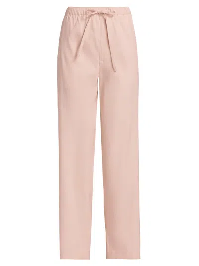 Rag & Bone Women's Logan Linen-blend Beach Pants In Pink