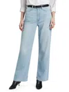 Rag & Bone Women's Logan Mid-rise Straight-leg Jeans In Blue