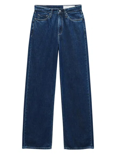 Rag & Bone Logan Wide-leg Jeans In Blue