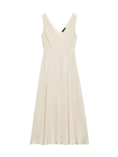 Rag & Bone Women's Lou V-neck Midi-dress In White