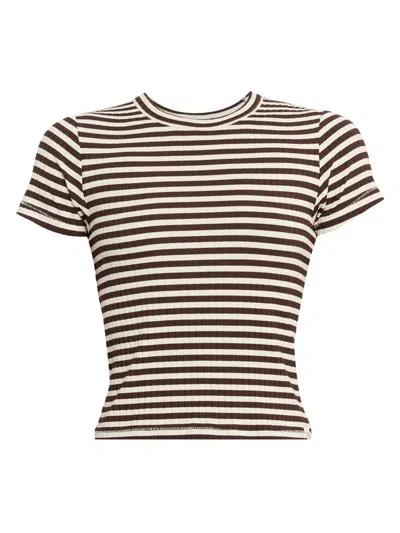 RAG & BONE WOMEN'S LUCA STRIPED BABY T-SHIRT