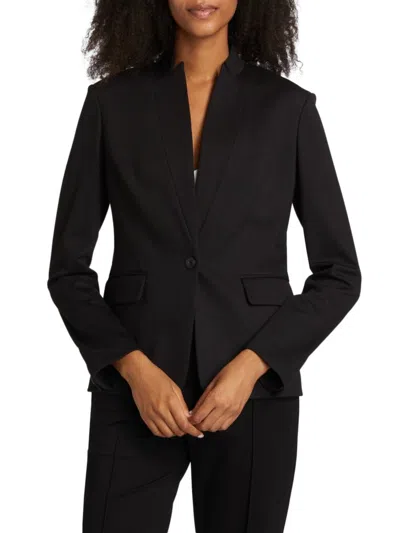 Rag & Bone Women's Lucy Ponte Twill Blazer In Black
