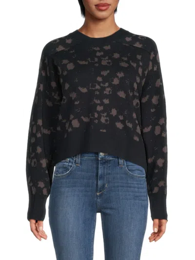 Rag & Bone Women's Lysa Abstract Raglan Sleeve Sweater In Blue