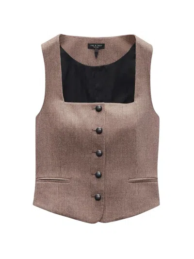 Rag & Bone Women's Mariana Wool Vest In Brown
