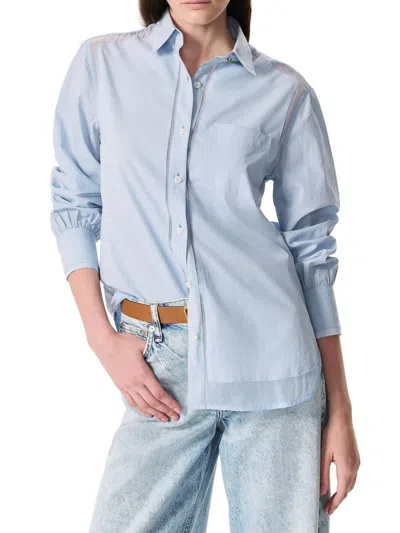 Rag & Bone Women's Maxine Button-front Shirt In Blue