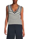 Rag & Bone Women's Meghan Striped Cotton-blend Vest In Multi