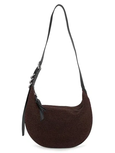 Rag & Bone Women's Mercer Medium Raffia Hobo Bag In Brown