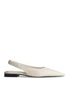 Rag & Bone Mercer Pointed Toe Slingback Flat In White