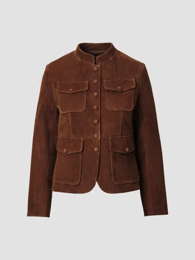 Rag & Bone Women's Mercer Suede Blazer In Brown