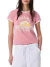 Rag & Bone Women's Miami Boxy Ringer T-shirt In Pink
