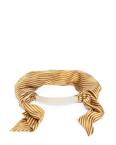 Rag & Bone Women's Michele Silk Scarf Belt In Brown