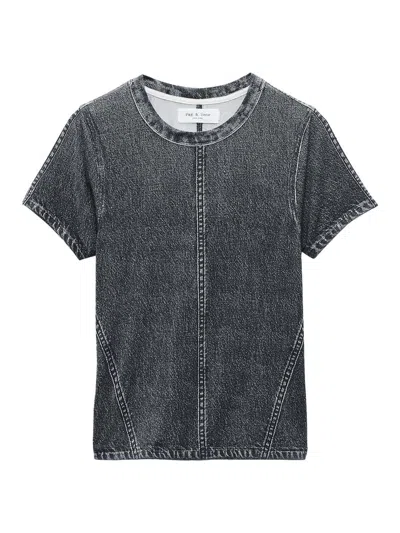Rag & Bone Women's Miramar Jersey Baby T-shirt In Black