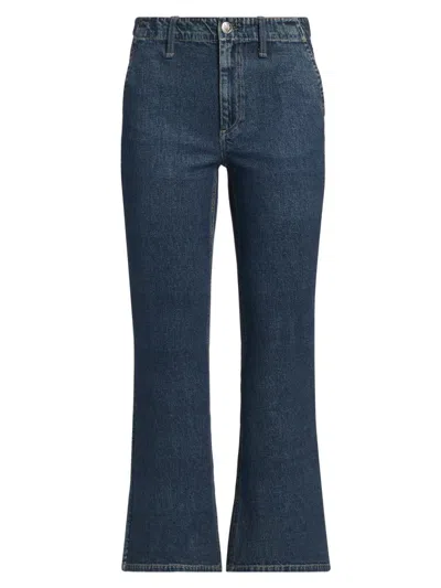 Rag & Bone Women's Miramar Ponte Kick-flare Jeans In Blue