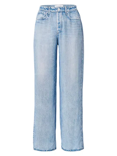 Rag & Bone Women's Miramar Slink Wide-leg Pants In Blue