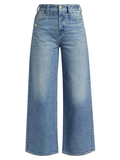 Rag & Bone Women's Miramar Sofie Ankle Wide-leg Pants In Blue