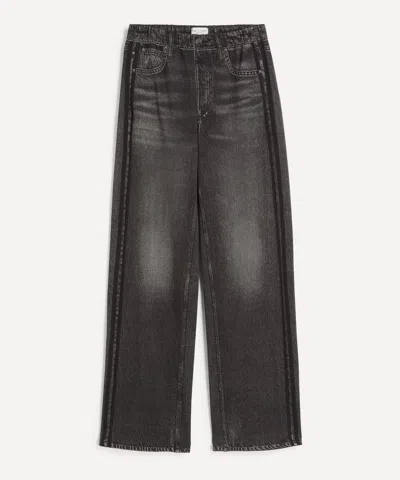 Rag & Bone Women's Miramar Sport Stripe Trousers In Washed Black In Multi