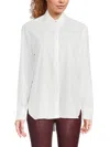 Rag & Bone Max Button Front Shirt In White