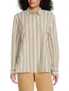 Rag & Bone Monty Stripe T-shirt In Brown