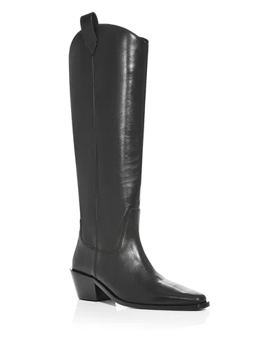 Rag & Bone Women's Naomi Leather Western Boots In Black