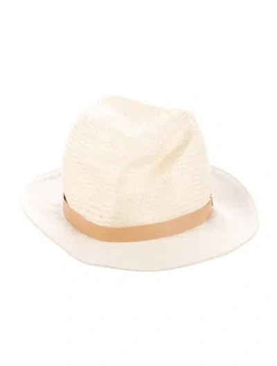 Pre-owned Rag & Bone Women's Neutral  Panama Hat In Neutrals