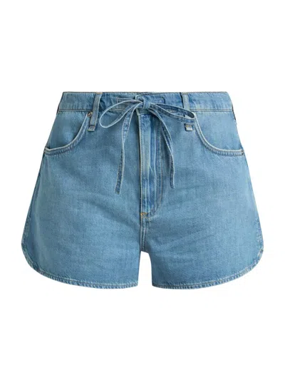 Rag & Bone Women's Nolan Drawstring Denim Cotton In Blue