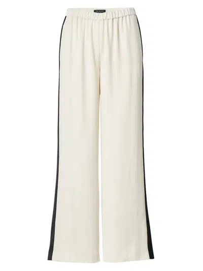 Rag & Bone Women's Olivia Side-stripe Wide-leg Elasticized Pants In Multi