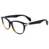 Rag & Bone Women's 49mm Havana Blue Opticals
